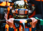 F1 champion Lando Norris returned to the track in post-season tests and showed a golden helmet