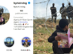 NBA star Kyrie Irving changes profile picture in solidarity with Palestinian children blocked from going to school