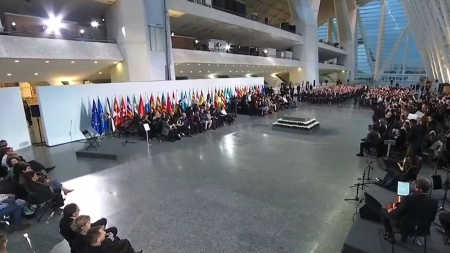 Valencian president heckled during state funeral for victims of the DANA: "Murderer, coward"