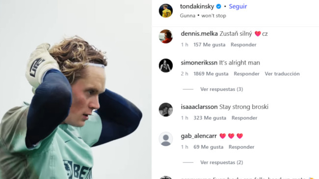 Tottenham goalkeeper Kinský receives thousands of support messages on Instagram after traumatic match