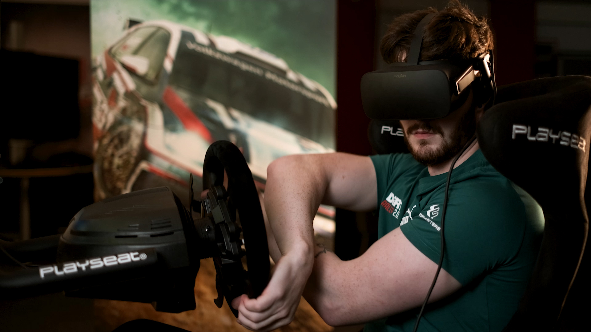 Dirt Rally VR. HTC Vive Dirt Rally. Fpsenhancedreality2.0 VR.