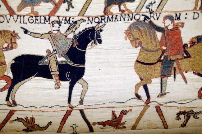 Bayeux Tapestry makes historic journey back to Britain for first time in nearly 1,000 years