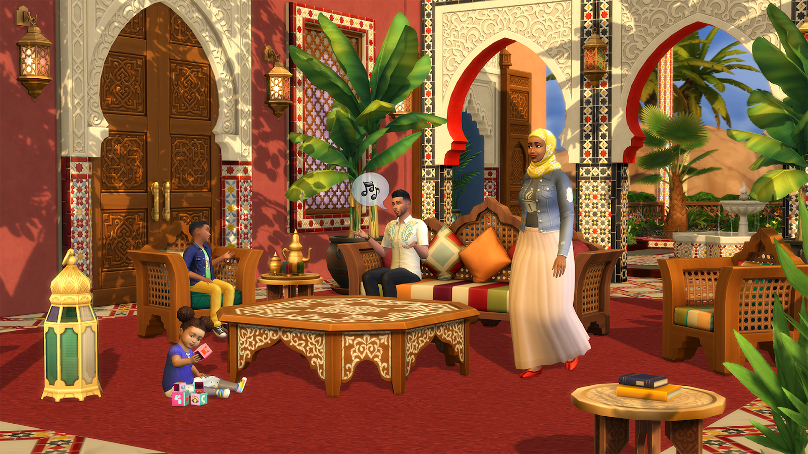 A New Courtyard Oasis Kit Is Coming To The Sims 4