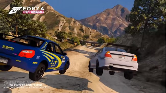 Forza Horizon 2 Trailer Recreated In Grand Theft Auto V (Side-By