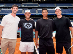 Nadal, Sinner, Bellingham, and Courtois team up for a friendly tennis rally at the Bernab&eacute;u