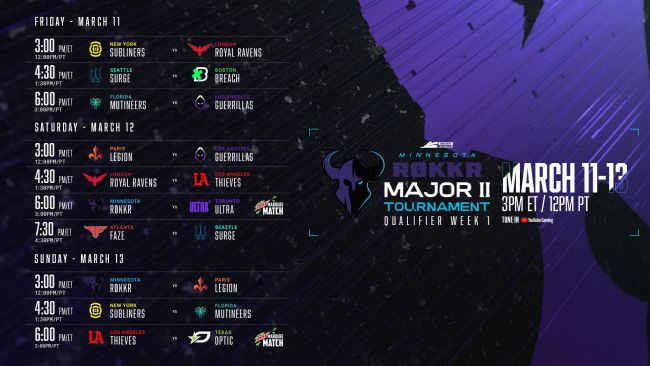Here Is The Schedule For The Call Of Duty League S Major 2 Qualifiers That Start Today Call Of Duty Vanguard Gamereactor