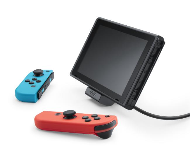 Here's the official adjustable charging stand for Switch