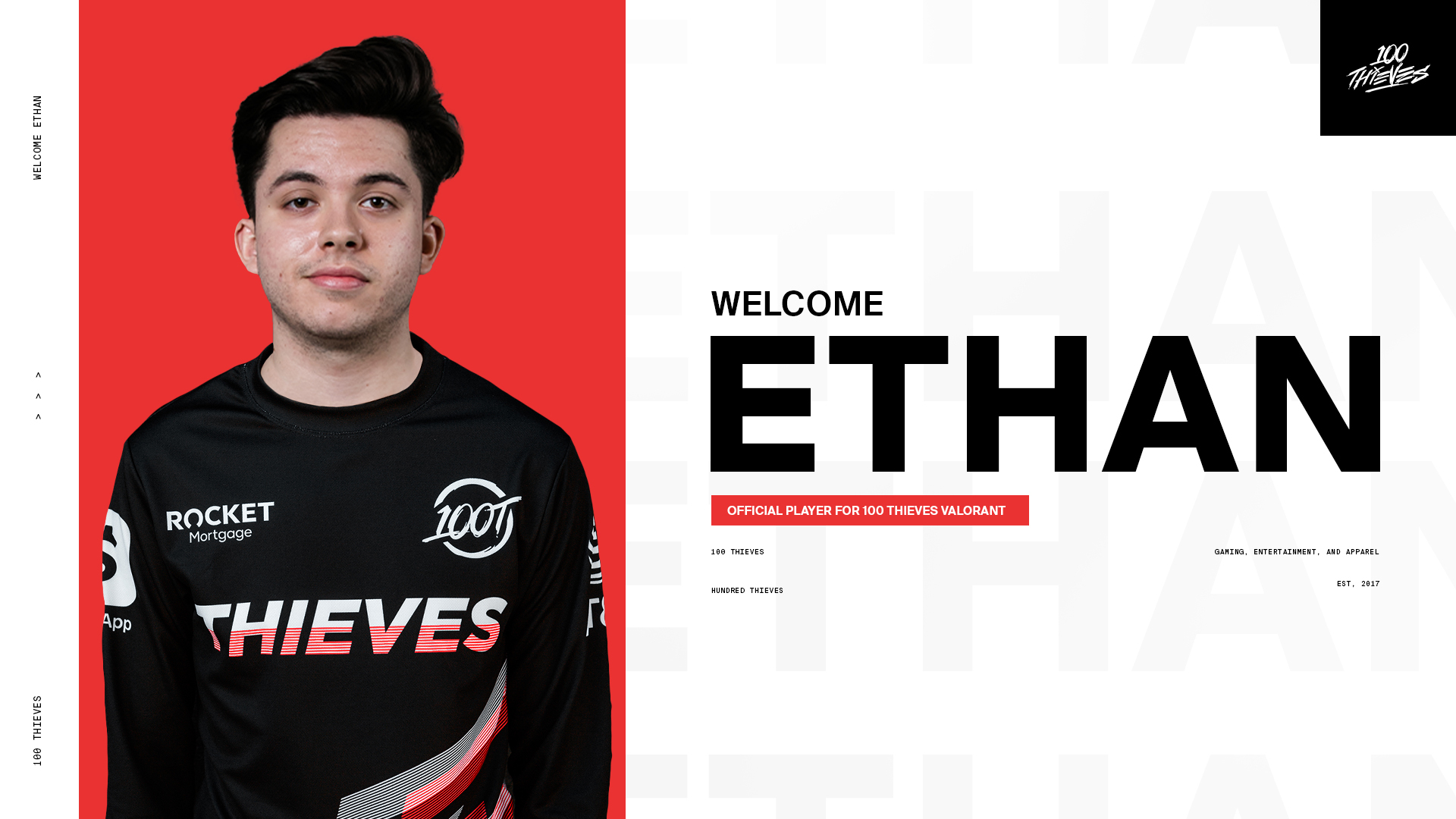 100 Thieves add Ethan to its Valorant lineup