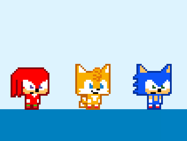 Sonic Pico Park offers fast paced co-op action with 8 bit graphics