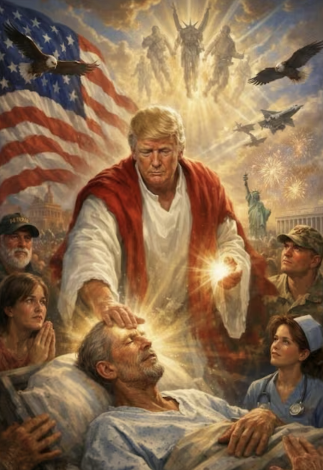 Trump's AI image as Jesus Christ sparks backlash amid feud with Pope ...