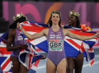 Amy Hunt from Great Britain wins first senior individual gold medal in the European Championships 100m
