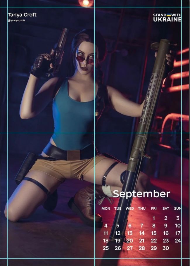 How about a sexy cosplay calendar for Christmas, while at the same time supporting Ukraine's war effort?