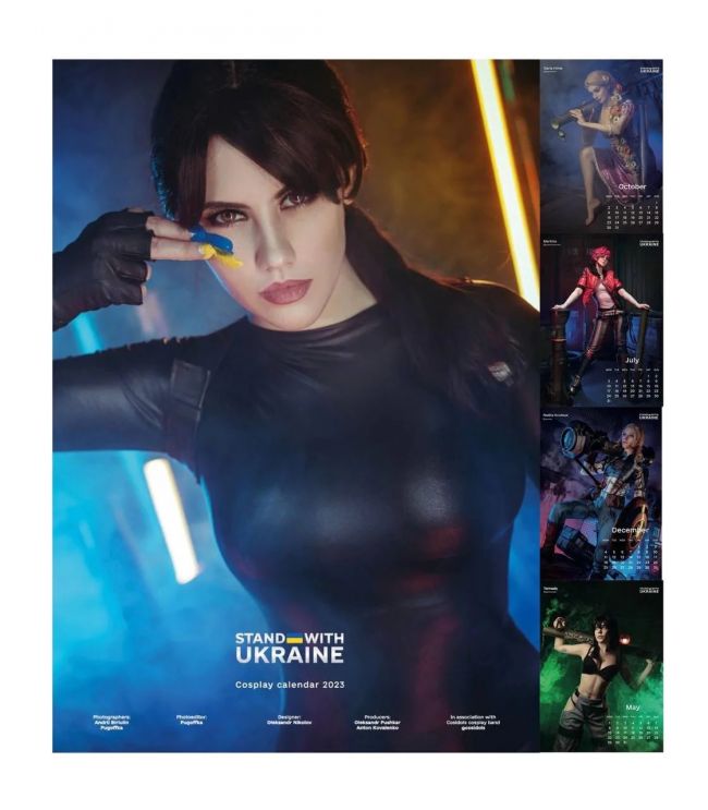 How about a sexy cosplay calendar for Christmas, while at the same time supporting Ukraine's war effort?