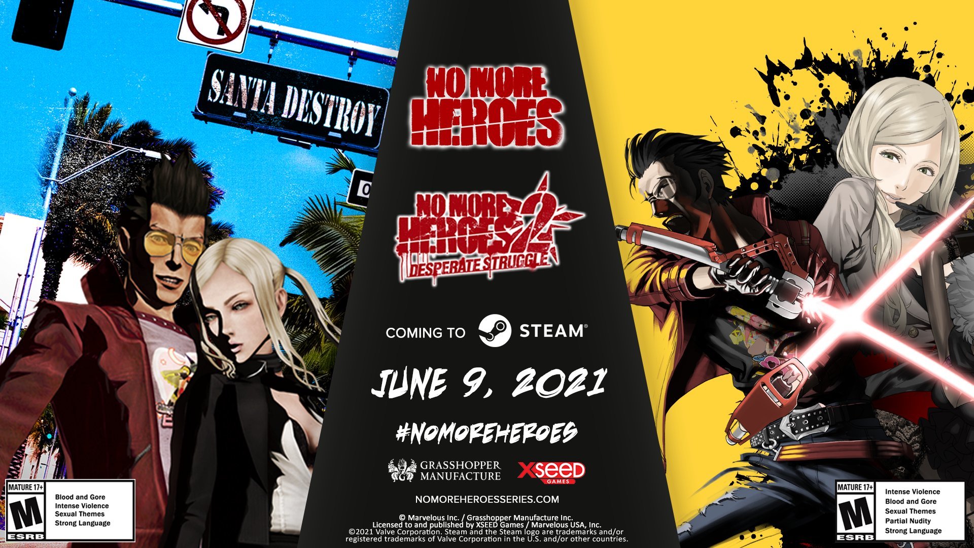 No More Heroes 1 and 2 are coming to PC on June 9 - No More Heroes