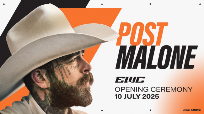 Post Malone will open and headline the Esports World Cup