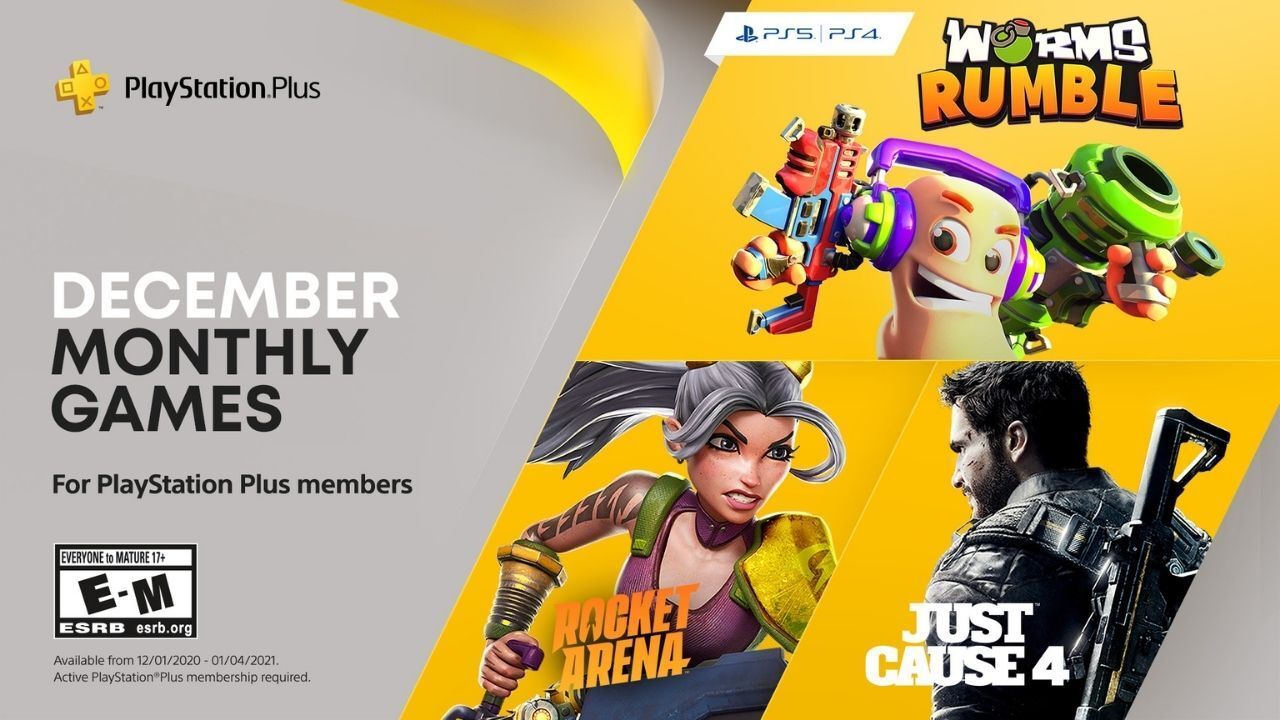 Ps Plus Free Games December 2022 Just Cause 4 and Worms Rumble among December 2020's PS Plus games - - Gamereactor