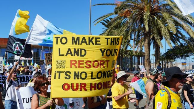 Thousands rally against overtourism in Canary Islands
