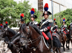 More than 30 horses bolted in panic through the streets of Rome following a fireworks test