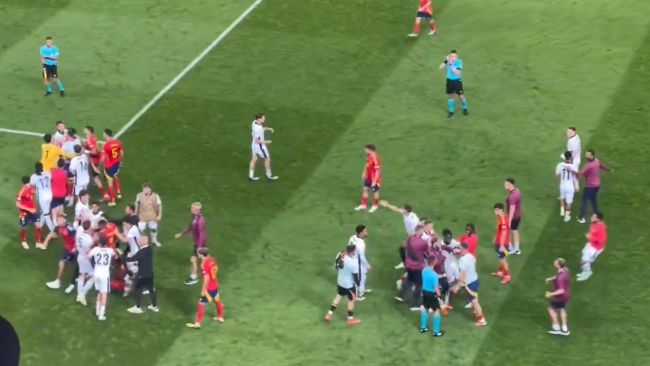 England and Spain U21 match ends in a brawl: "There are better ways to build camaraderie", says Carsley