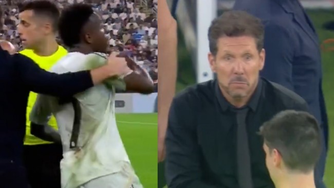 What happened between Vinícius and Simeone at the derby: "Florentino is going to sack you, remember..."