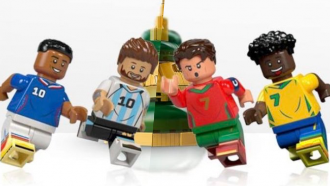 More LEGO World Cup sets leak with Messi, Ronaldo, Mbappé, and Vini Jr. minifigures and statues