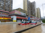 Contrary to Mumbai, Hong Kong issued its highest rain warning today