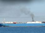 Ukraine claims strike on two Russian military transport ships in Caspian Sea