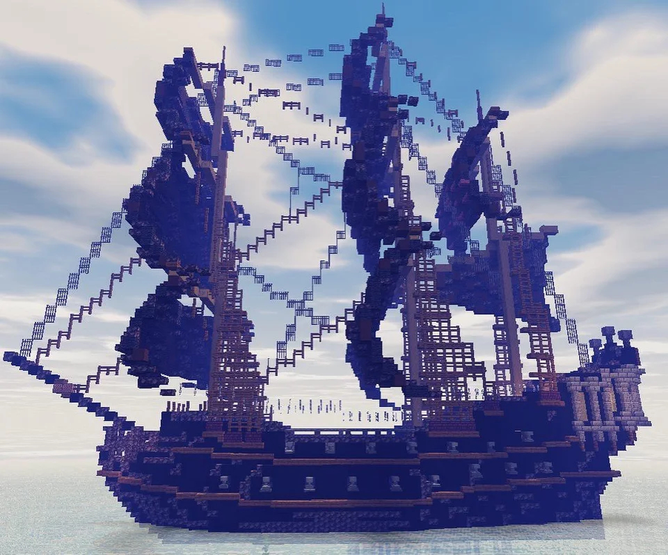 Navio Pirata Perola Negra Minecraft Construí O Pérola Negra No