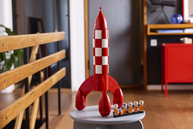 Tintin's legendary moon rocket is being turned into a Lego set