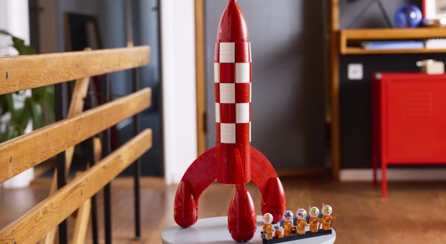 Tintin's legendary moon rocket is being turned into a Lego set