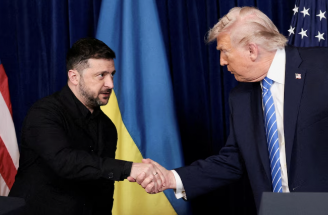 Zelensky heads to Davos for talks with Trump