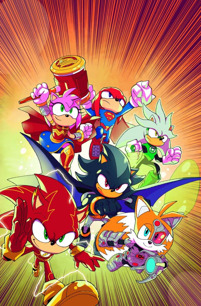 Sonic the Hedgehog and the Justice League team up for comic book series