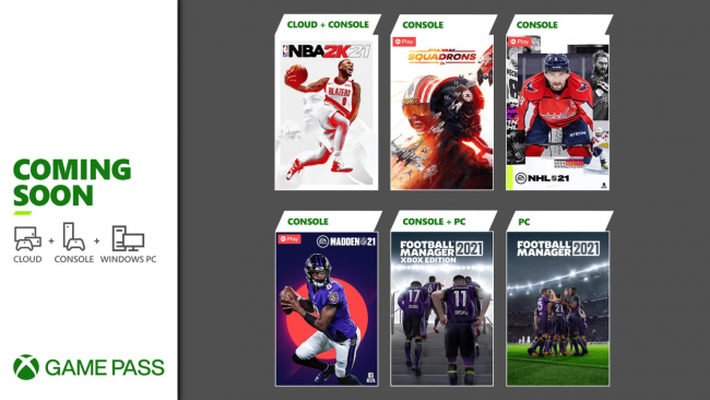 Star Wars: Squadrons, FM 2021 and other sports titles join Xbox Game Pass