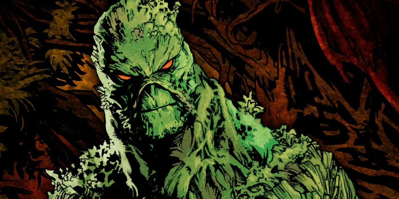 Зеленая болотная тварь. Swamp thing DC. Болотная тварь DC комиксы.