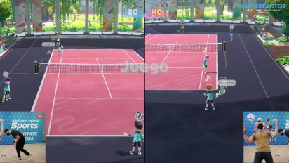 Nintendo Switch Sports - Tennis VS and Co-op Multiplayer Gameplay