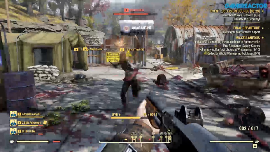 Fallout 76 Event Collision Course Gameplay