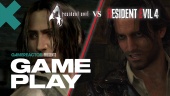Resident Evil 4 Remake vs Original Gameplay Comparison - Leon & Luis Sera defend the cabin
