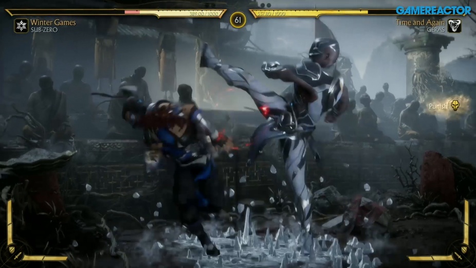 Mortal Kombat 11 Sub Zero Vs Geras Reveal Event Gameplay